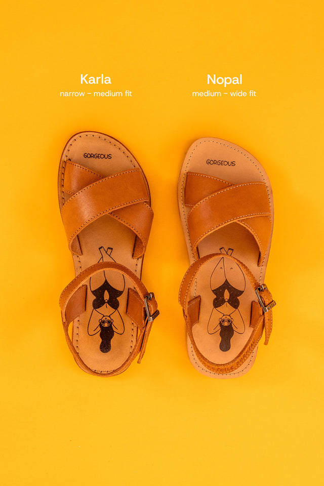 CÉCILE BAREFOOT CAMEL (Cero drop)