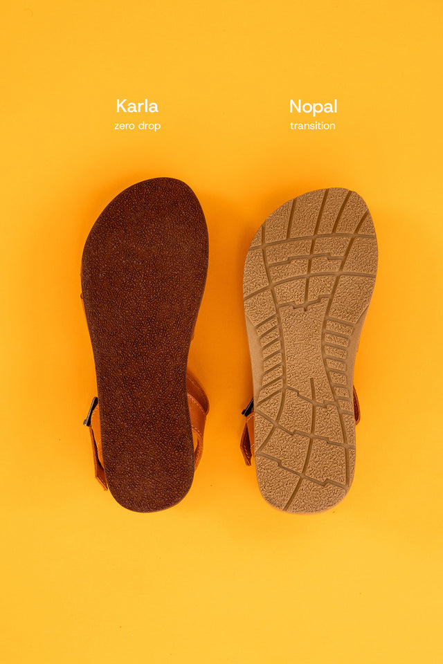 CÉCILE BAREFOOT CAMEL (Cero drop)