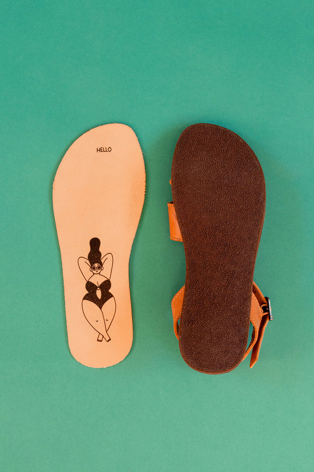 CÉCILE BAREFOOT CAMEL (Cero drop)