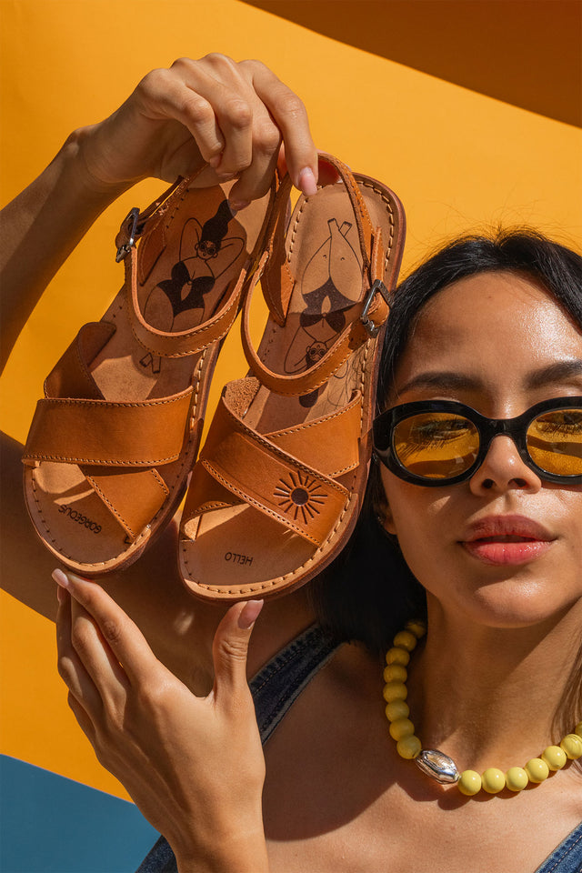 CÉCILE BAREFOOT CAMEL (Cero drop)